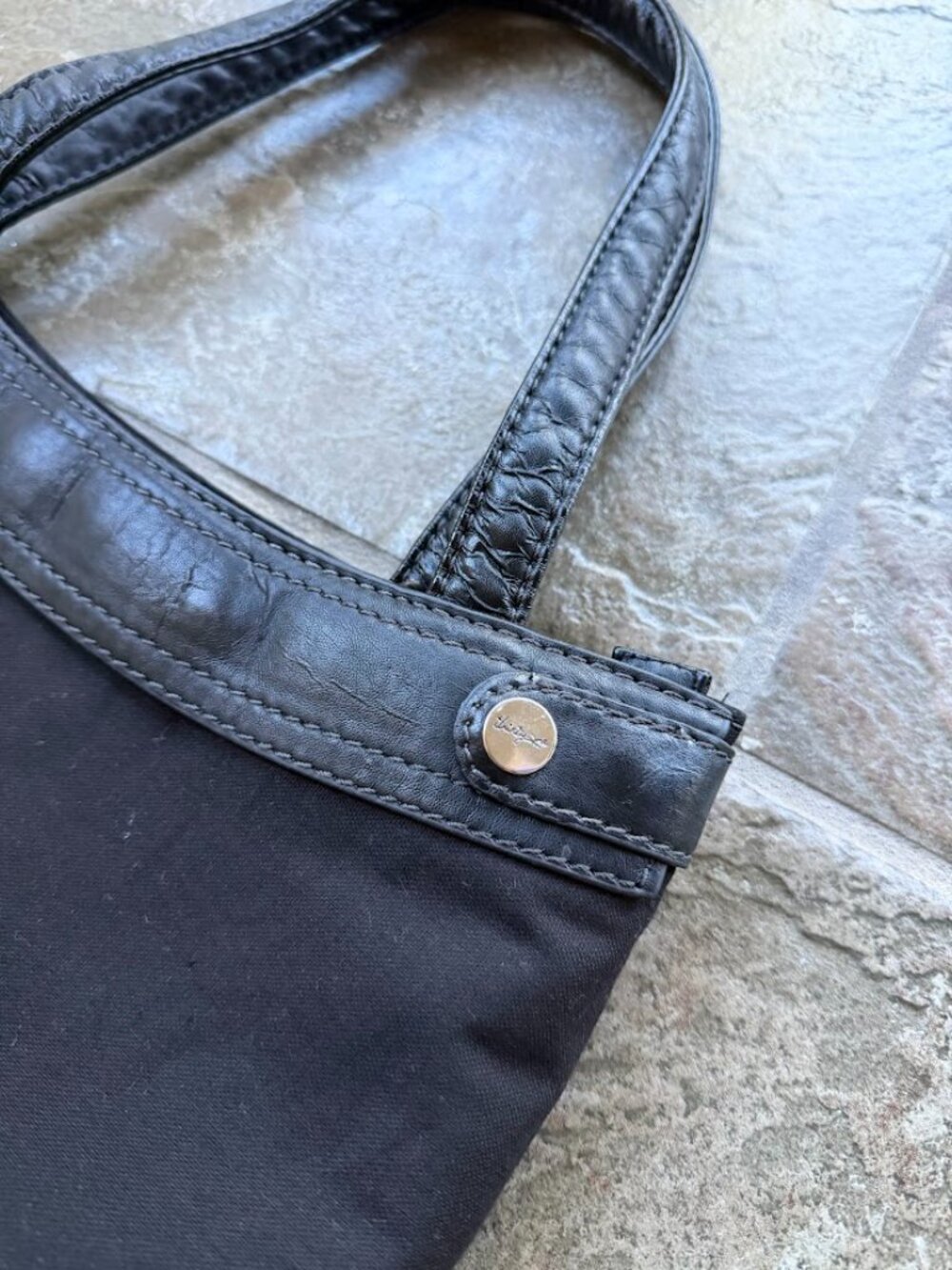 Thirty-One Convertible Skirt Purse Gray Denim Hobo Bag Interchangeable Shell - Picture 3 of 7
